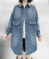 Loose Rivet Denim Blouse